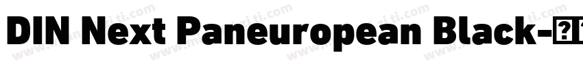 DIN Next Paneuropean Black字体转换